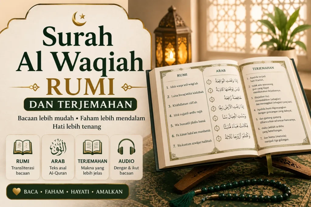 Surah Al Waqiah Rumi dan Terjemahan